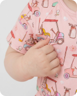 Bamboo Onesie Baby in Tee Time Blossom Pink