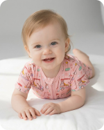 Bamboo Onesie Baby in Tee Time Blossom Pink
