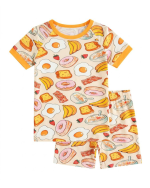 Bamboo PJs for Kids in Breakfast Bliss