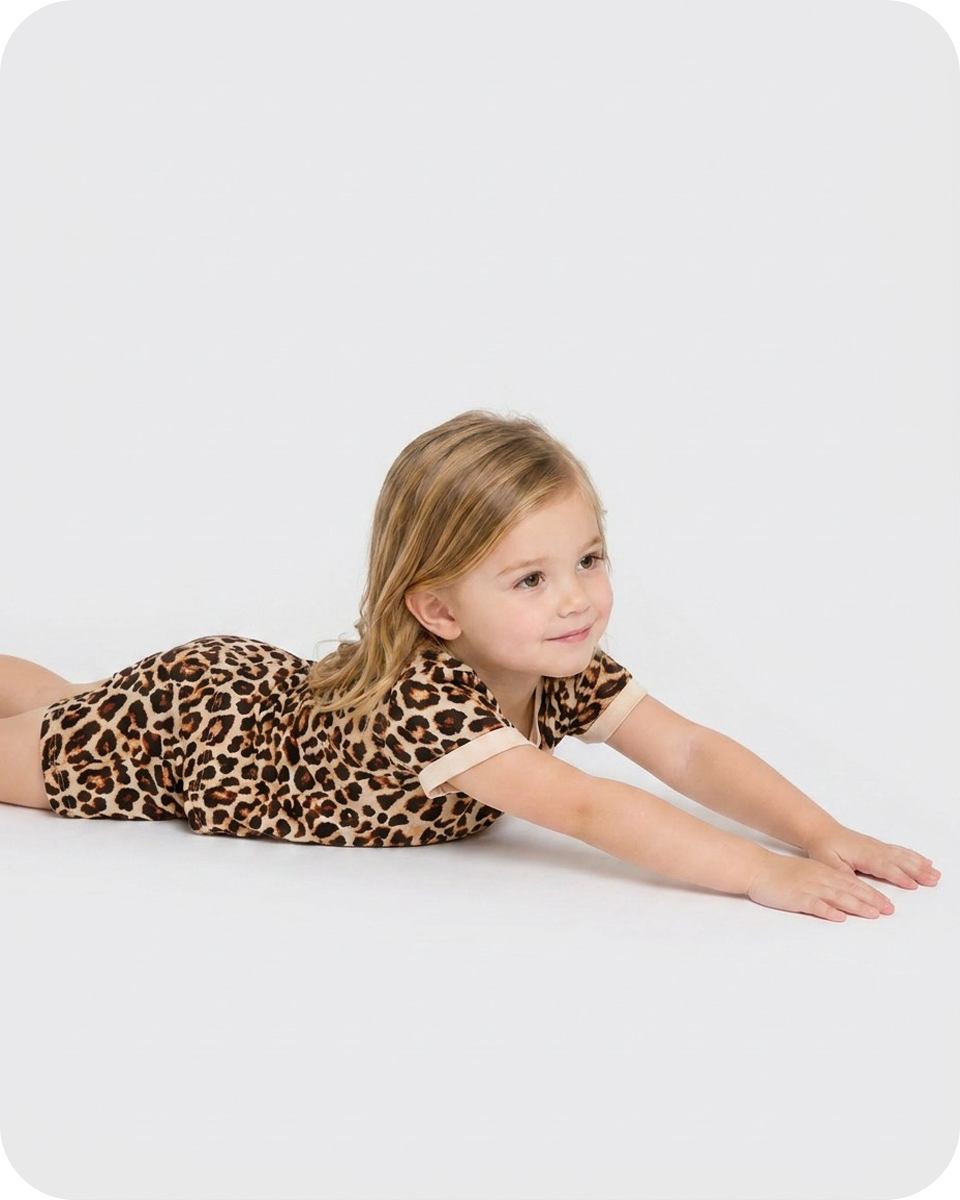 Bamboo Toddler Pjs Wild Safari Leopard (