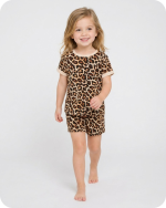 Bamboo Toddler Pjs Wild Safari Leopard (