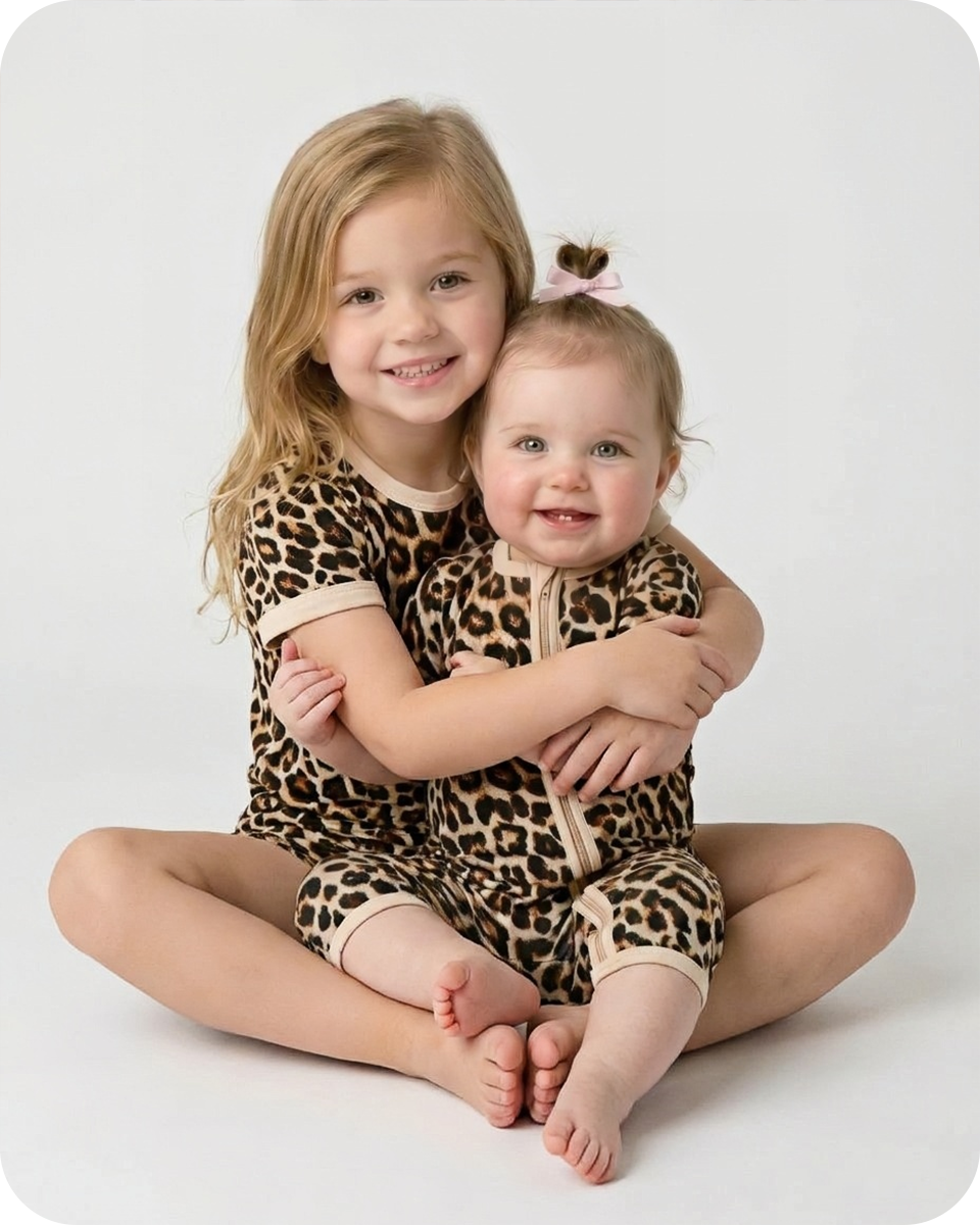 Bamboo Toddler Pjs Wild Safari Leopard (
