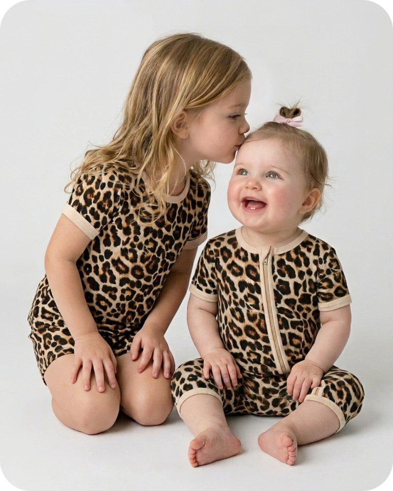 Bamboo Toddler Pjs Wild Safari Leopard (