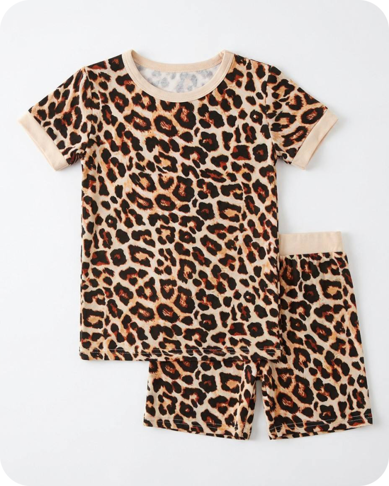 Bamboo Toddler Pjs Wild Safari Leopard (