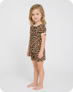 Bamboo Toddler Pjs Wild Safari Leopard (