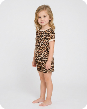 Bamboo Toddler Pjs Wild Safari Leopard (