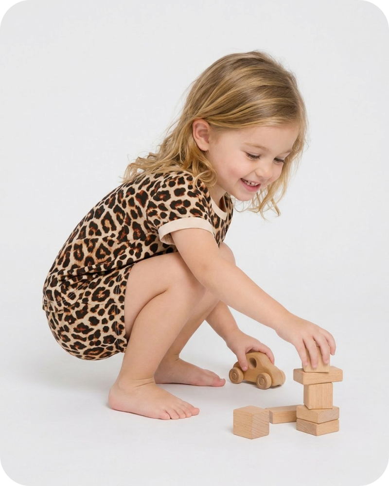 Bamboo Toddler Pjs Wild Safari Leopard (