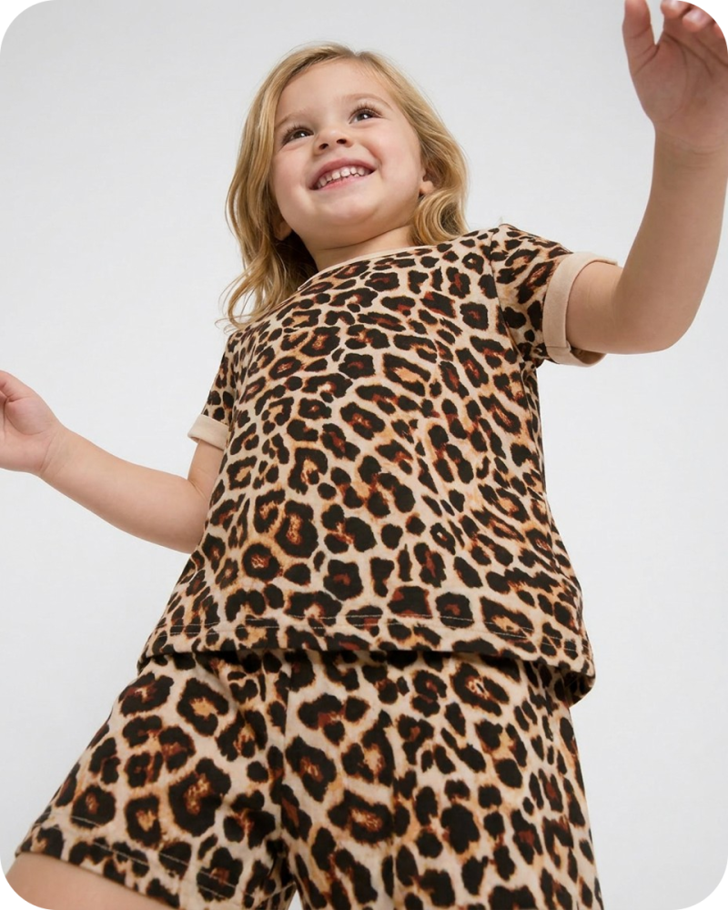 Bamboo Toddler Pjs Wild Safari Leopard (