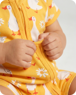 Goose & Daisy Bamboo Baby Summer Romper