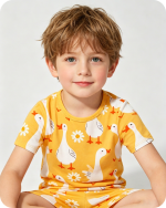 Goose & Daisy Summer Bamboo Children's Pajamas