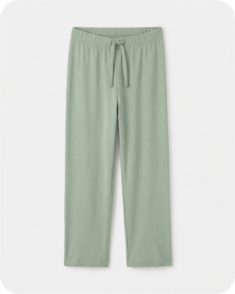 Men's Bamboo Pajama Pants Solid Green