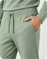 Men's Bamboo Pajama Pants Solid Green