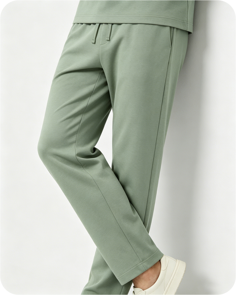 Men's Bamboo Pajama Pants Solid Green