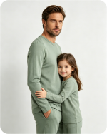 Men's Bamboo Pajama Pants Solid Green