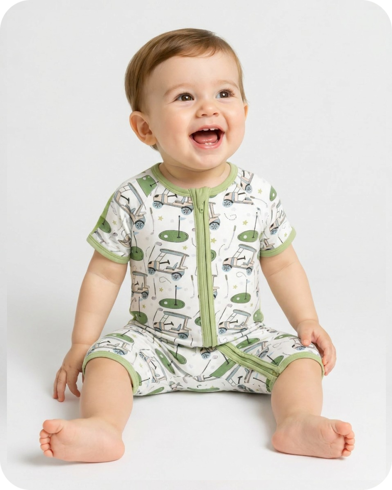Soft Bamboo Sleeper in Fairway Fun Sage Green