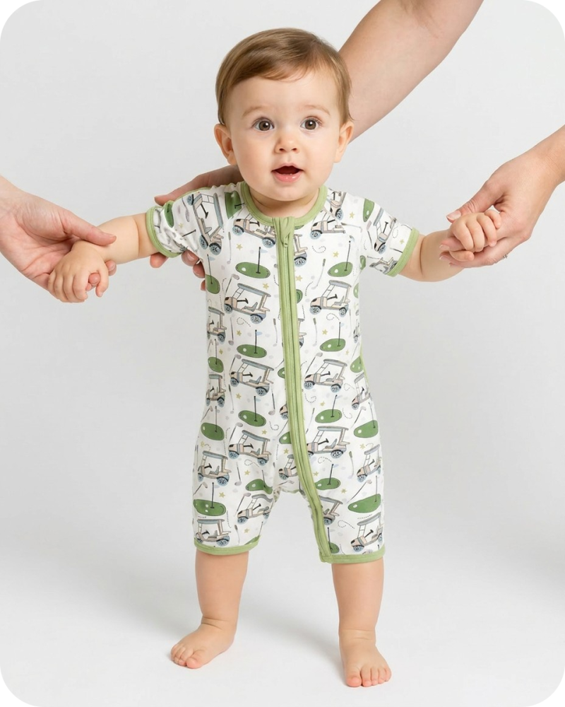Soft Bamboo Sleeper in Fairway Fun Sage Green