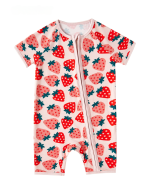 Strawberry Bamboo Baby Girl Short Pajama Set