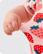 Strawberry Bamboo Baby Girl Short Pajama Set
