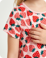 Strawberry Bamboo Kids Short Pajama Set