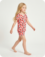 Strawberry Bamboo Kids Short Pajama Set