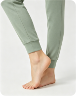 Women's Bamboo Pajama Pants Solid Green