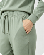 Women's Bamboo Pajama Pants Solid Green