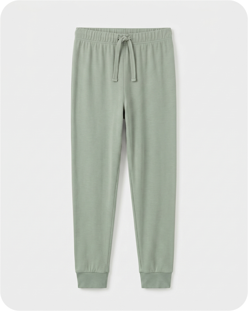 Women's Bamboo Pajama Pants Solid Green