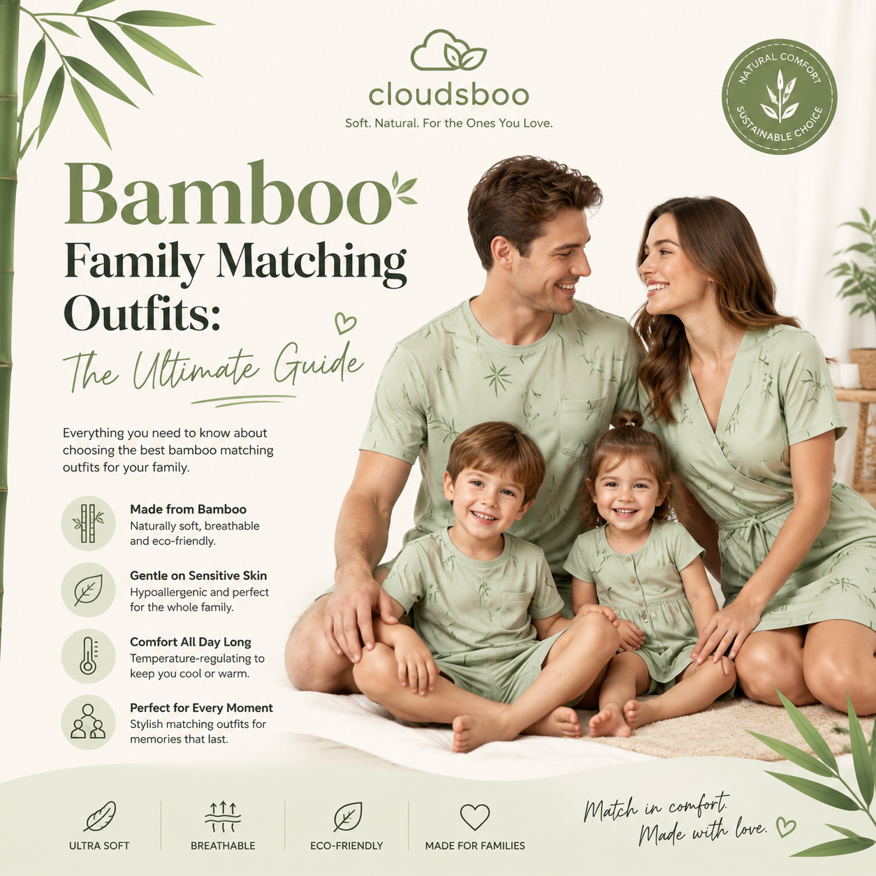 bamboo family matching outfits