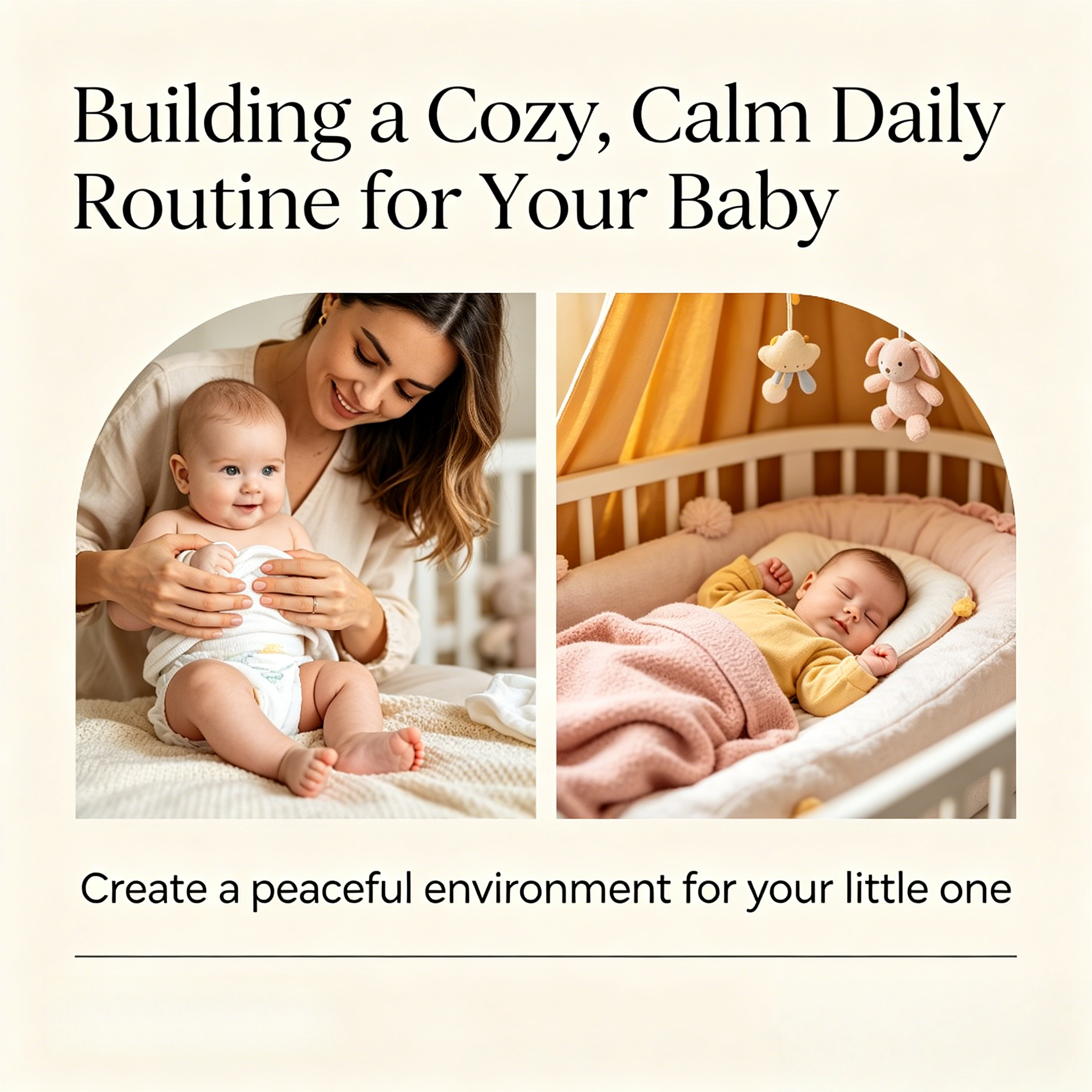 building a cozy calm daily routine for your baby