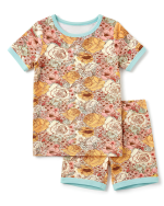 Bamboo Kids Short Pajama Set Vintage Floral
