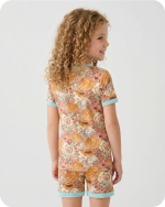 Bamboo Kids Short Pajama Set Vintage Floral
