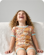 Bamboo Kids Short Pajama Set Vintage Floral