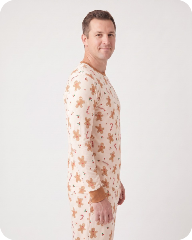 amboo Matching Dad and Baby Outfits Gingerbread Cream