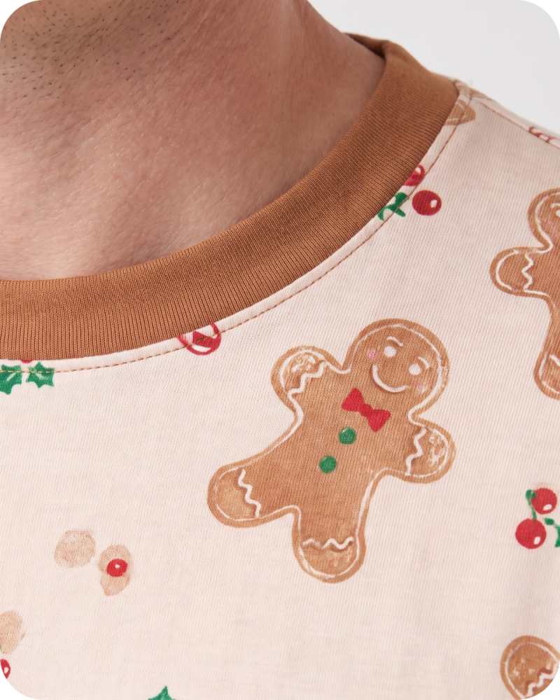 amboo Matching Dad and Baby Outfits Gingerbread Cream