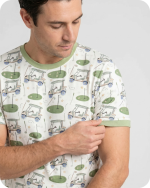 Bamboo Matching Dad and Son Outfits Sage Gree