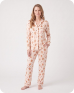 Bamboo Matching Family Christmas Pajamas Gingerbread Cream