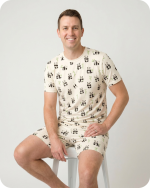 Dad and Son Bamboo Matching Clothes Men's Set Panda