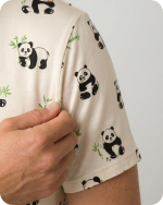 Dad and Son Bamboo Matching Clothes Men's Set Panda