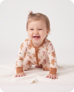 Infant Bamboo Christmas Pajamas Gingerbread Cream