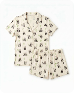 Mom and Baby Matching Pajamas Bamboo Set Panda