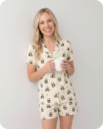 Mom and Baby Matching Pajamas Bamboo Set Panda