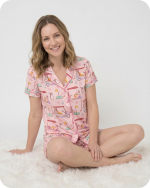 Mom and Baby Matching Pajamas Blossom Pink