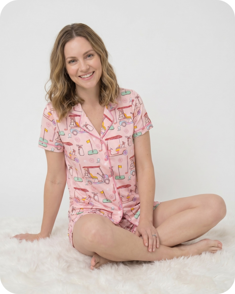 Mom and Baby Matching Pajamas Blossom Pink