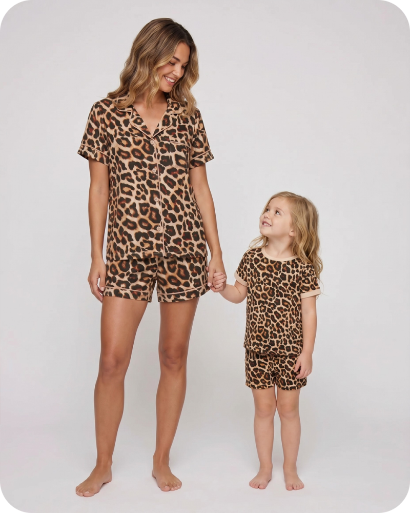 Mom and Me Outfits Wild Safari Leopard