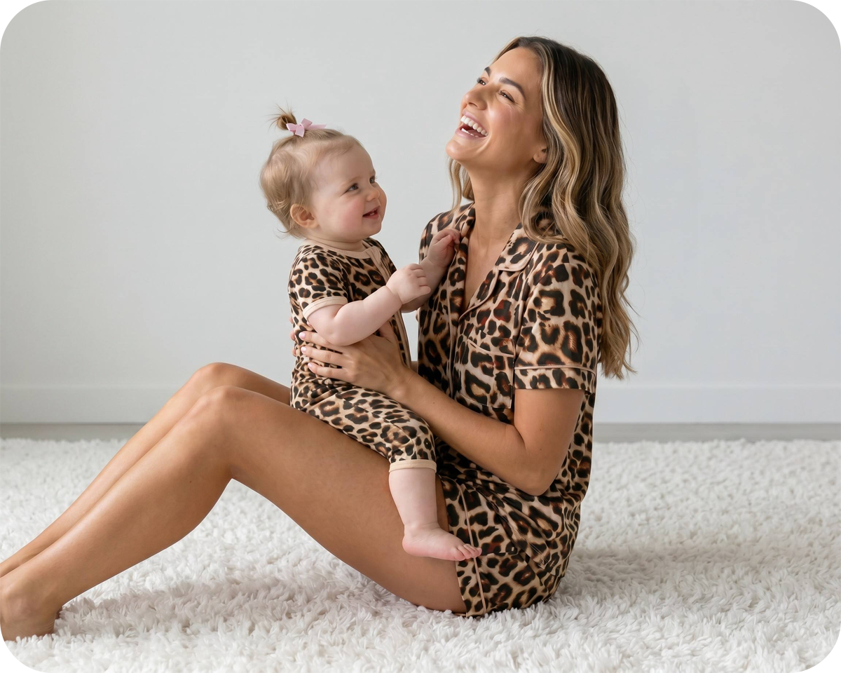 Mom and Me Outfits Wild Safari Leopard
