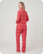 Mommy and Me Christmas Pajamas Red Tree