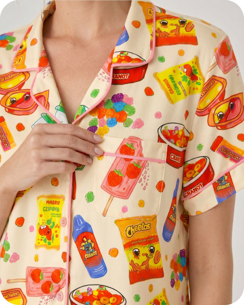 Mother Daughter Matching Outfits Snack Attack Yellow