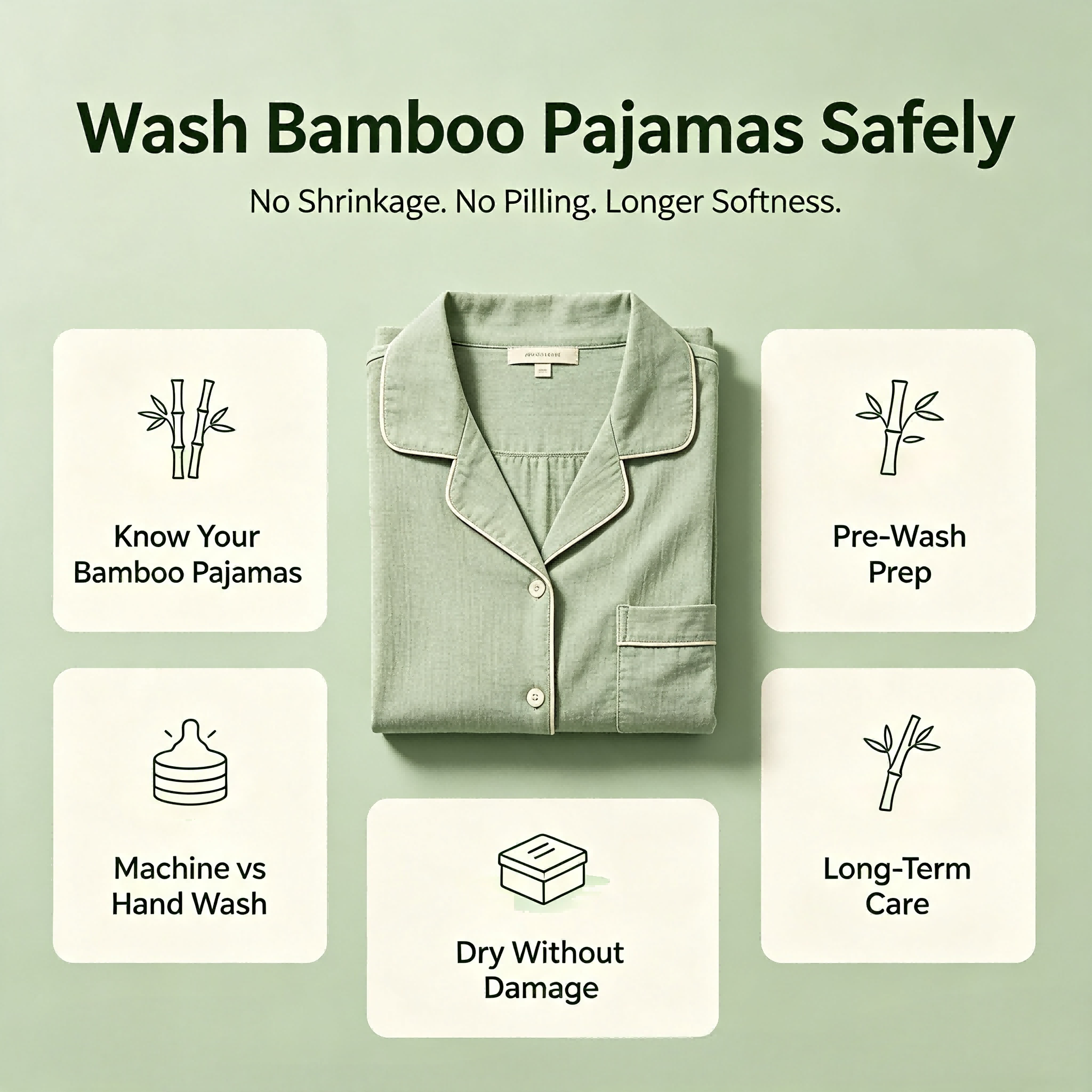 wash bamboo pajamas safely