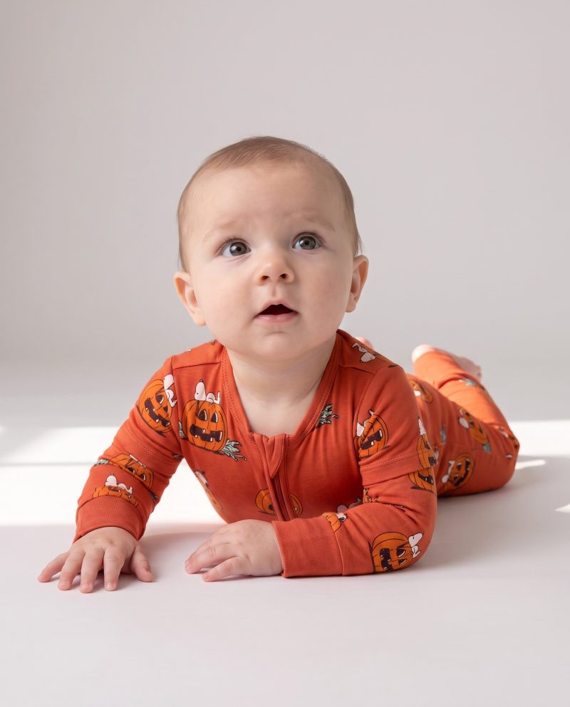 Baby Halloween Bamboo Pajamas Pumpkin