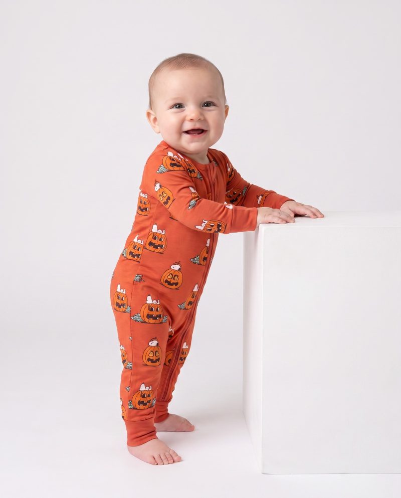 Baby Halloween Bamboo Pajamas Pumpkin